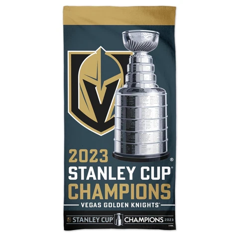 VEGAS GOLDEN KNIGHTS 2023 STANLEY CUP CHAMPS BEACH TOWEL 30"X60" COTTON PLUSH Cover