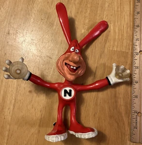 Vintage 1988 Dominos Pizza The Noid Gummi biegsam - 8" groß - Werbespielzeug - Bild 1 von 12