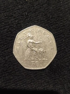 Elizabeth D.G.REG.F.D 1997 50 Fifty Pence Rare - Picture 1 of 3