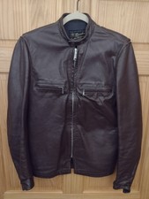 Brooks Leather Sportswear Cafe Racer Jacket Adult 36 Brown Detroit, MI  Vintage