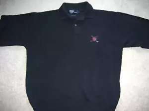 Polo Golf Pullover Herren Large Blau Ralph Lauren Pulli Langarm Kragen Vintage - Bild 1 von 14