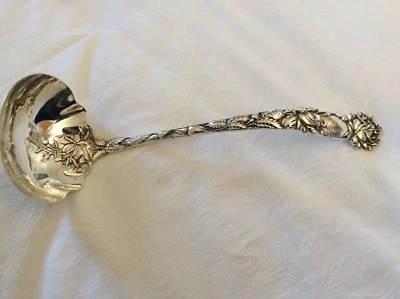 Sterling 12" Alvin Bridal Rose sopa o cucharón ponche Foto 1 de 4