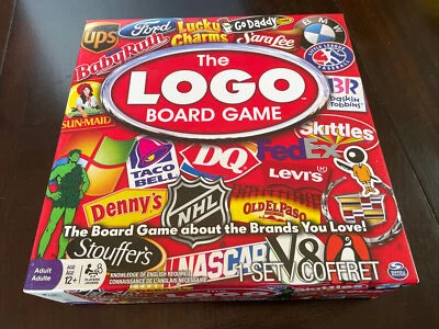 The Logo Board Game Used Complete Played Once Spin Master Adult Fast Shipping - Image 1 of 4