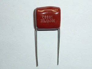 100 piezas 1600V 372 J 0.0037uf 3.7nf 3700pf P15 CBB81 CBB condensador de película metálica - Imagen 1 de 1