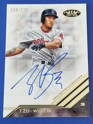 Tzu-Wei Lin - 2018 Topps Tier One Breakout Autograph #160/275 - Image 1 of 2