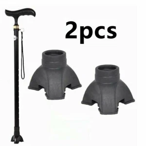 Durable Rubber Walking Stick Pads Tripod Mat Anti-slip Mat Hiking Crutches Pads - Picture 1 of 10