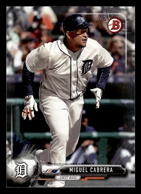 MIGUEL CABRERA ⚾ 2017 Bowman Baseball Card #28 Detroit Tigers - Image 1 of 2