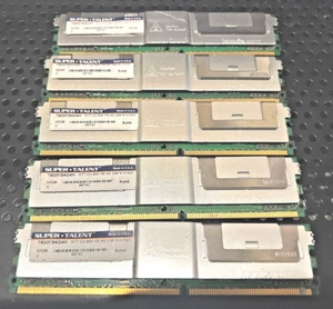 Lot of 5 SUPER TALENT MEMORY T800FB4G4H STT D2-800 FB 4G/256*4  HYNIX CHIP - Picture 1 of 2