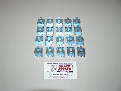 (20) TRUE, BEVERAGE AIR & FOGEL COMMERCIAL COOLER / FREEZER SHELF CLIPS - NSF