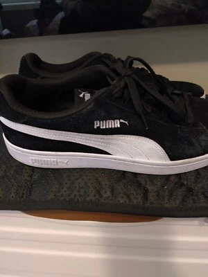 Men's Puma Smash V2 Black Trainers 11.5 Suede - Image 1 of 4