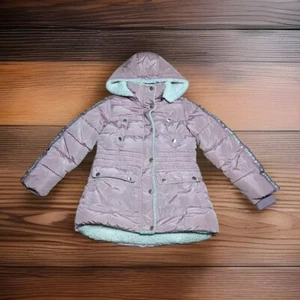 Diesel Quilter Puffer Jacket Girls Size Medium Metallic Pink - Picture 1 of 16