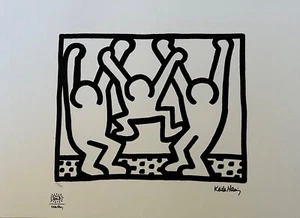 Keith Haring "Untitled Pop Shop Drawing" Limited Edition Signed O/S Lithograph - Bild 1 von 8