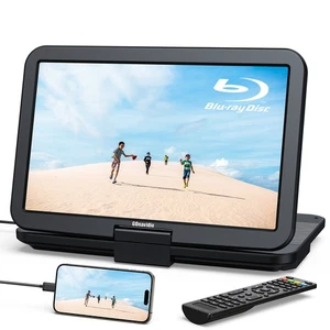17.6" Portable Blu-Ray DVD Player 1920X1080 Rechargeable Battery HDMI USB/SD MP4 - Picture 1 of 13