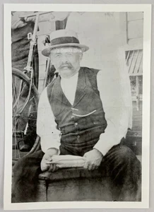 Outlaw Photograph, circa 1900, John P Harmens, Folsom SP #3480, Grand Larceny - Picture 1 of 2