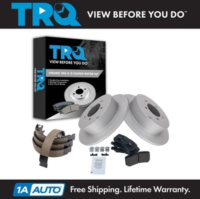 Kit de pastillas de freno trasero y rotor TRQ para Mitsubishi Lancer 11-12 Outlander 2009-2014 Foto 1 de 4