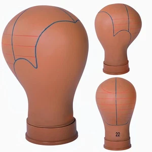 Mannequin Head for Wigs with Guide Lines, Pre-Marked Wig Head for Wig Making ... - Picture 1 of 7