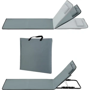 Gepolsterte Strandmatte mit verstellbarer Rückenlehne, Kopfkissen und Tasche - Bild 1 von 7
