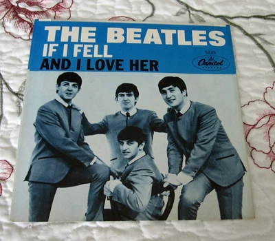 The Beatles-If I Fell/And I Love Her-Picture Sleeve Only - No Record Foto 1 de 2