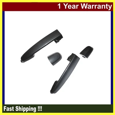 For 2003-2010 Pontiac Vibe Flint Mica 1E0 W/O Keyhole Rear Set Outer Door Handle - Image 1 of 4