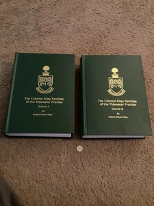 Vtg The Colonial Riley Families Of The Tidewater Frontier Vol 1&2 Genealogy - Picture 1 of 16