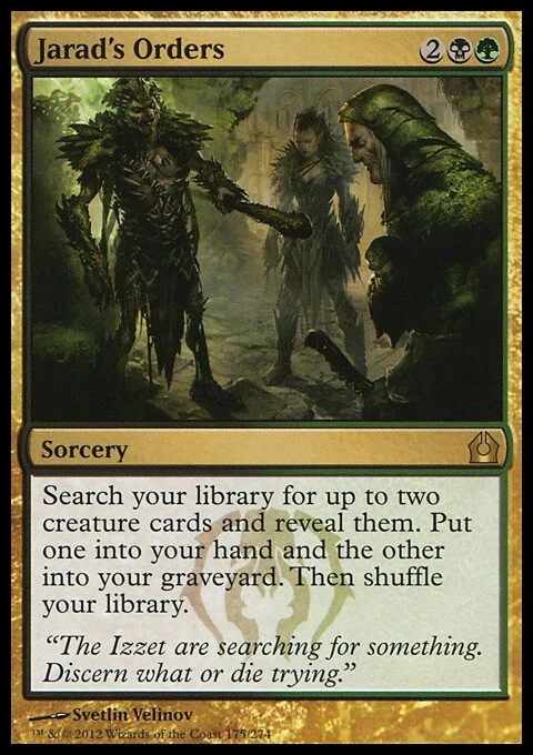 Jarad's Orders SP Return to Ravnica MTG Magic the Gathering Gold English Card - Image 1 of 1