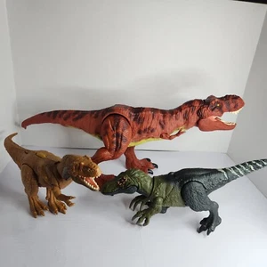 Jurassic Park Toy Lot Of 3 Dinosaurs, Megalosaurus, Okoraptor, Tyrannosaurus Rex - Picture 1 of 24