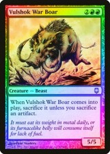 Vulshok War Boar FOIL Darksteel NM Red Uncommon MAGIC GATHERING CARD ABUGames