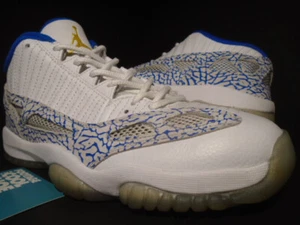 NIKE AIR JORDAN XI 11 RETRO LOW IE WHITE ZEST ARGON BLUE CEMENT 306008-172 8.5 - Picture 1 of 9