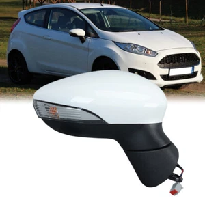 Außenspiegel rechts Fahrer O/S für Ford Fiesta MK7 2013-2017 weiß elektrisch beheizbar - Bild 1 von 13