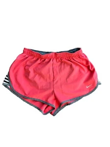 Nike Women’s Dri-Fit Running Shorts pink With Black Trim Sz XSmall - Picture 1 of 4