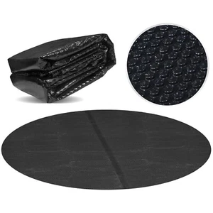 Miganeo Pool Solarfolie Ø 400 cm Solarplane 180my schwarz 12 mm Luftblasen 90273 - Bild 1 von 5