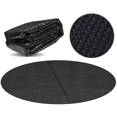 Miganeo Pool Solarfolie Ø 400 cm Solarplane 180my schwarz 12 mm Luftblasen 90273 - Bild 1 von 4