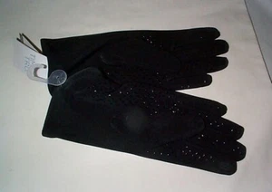 Time and Tru - - Black Fleece Lined Driving Gloves - - One Size - - New W/Tags - Picture 1 of 8