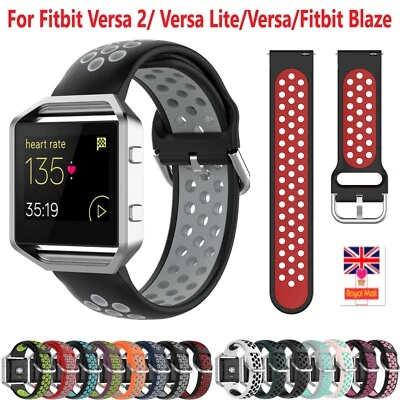 PANDA BOBO Strap For Fitbit Blaze/Versa 2 Replacement Silicone Watch Wristband Sports Band