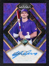 2023 Wild Card Auto Mania Diamond Purple Lazers /8 Dylan Crews #AM-D14 Auto