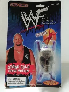 WWF GROW-THINGS STONE COLD STEVE AUSTIN GROWS 5X ISTS SIZE! SPIN MASTER TOYS - Picture 1 of 8