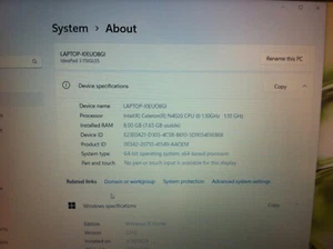 Nueva placa base Lenovo IdeaPad 3 15IGL05 N4020 8 GB NM-C961 - 5B20S44421 60 - Imagen 1 de 4