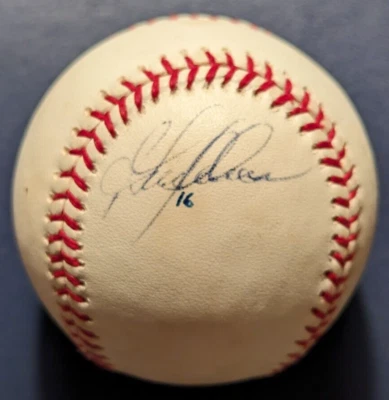 Garrett Anderson AUTOGRAPH Selig OMLB (panel) ANGELS DODGERS (FREE S/H) - Image 1 of 3