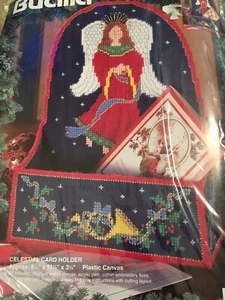 NEW Bucilla Celestial Card Holder Kit 61197 christmas angel 8.25 x 11.5 x 3.25 - Picture 1 of 4