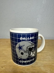 Dallas Cowboys Vintage 80's Coffee Mug Cup Team NFL Papel Grid Logo Helmet 12oz - Picture 1 of 8