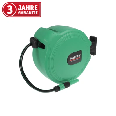 WALTER Avvolgitubo da Giardino 20 m, Tubo Acqua Tamburo, Avvolgitubo