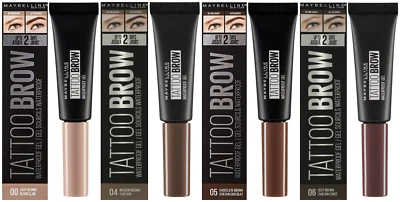 MAYBELLINE Tattoo Brow Waterproof Gel 5ml - CHOOSE SHADE - NEW Boxed - Image 1 of 2