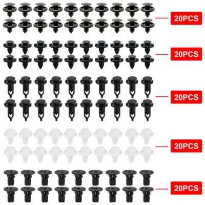 100 piezas de sujetador de revestimiento de guardabarros remache clips de empuje retenedor para Toyota Lexus Foto 1 de 4