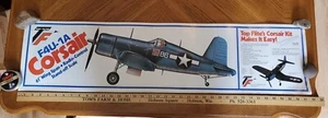 VINTAGE 1978 TOP FLITE Poster F4U-1A Corsair Kit RC MODEL AIRPLANE #RC-21 - Picture 1 of 4