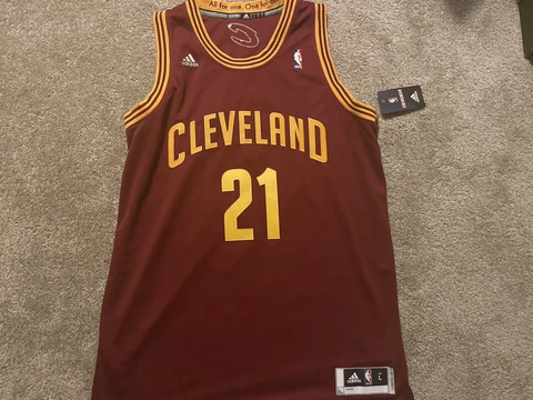 Andrew Wiggins Cavs Adidas swingman Jersey size L ULTRA RARE Cover
