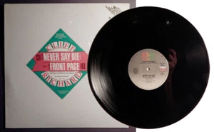 CLIFF RICHARD 12" 33 RPM Promo NEVER SAY DIE Extended / FRONT PAGE Rare! MINT! - Picture 1 of 6