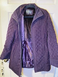Braefair Women’s Purple Quilted Coat, L - Picture 1 of 3