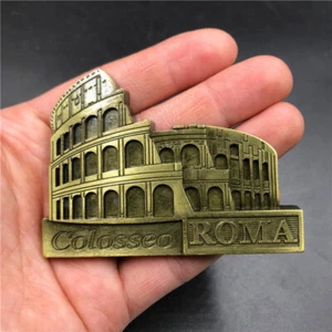 Colosseo Fridge Magnet Refrigerator Sticker Home Decor Italy Roma Metal Souvenir - Picture 1 of 1