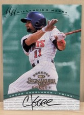 1997 Donruss Signature Series MILLENNIUM MARKS Chuck Knoblauch AUTOGRAPH Auto