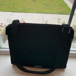 Large Black Vera Bradley Over Shoulder Purse - Picture 1 of 10